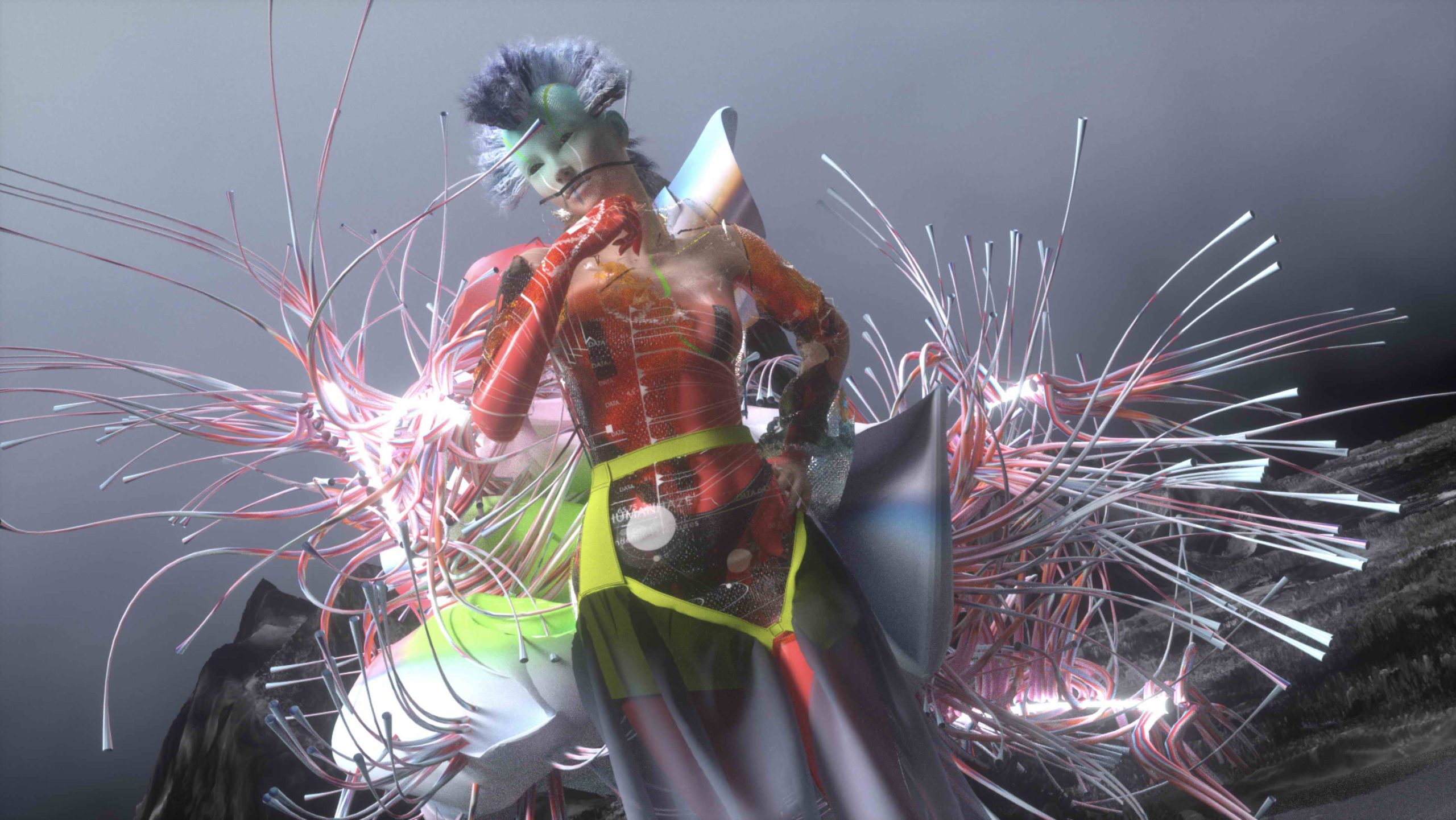 We also explore the interaction between art installation and model